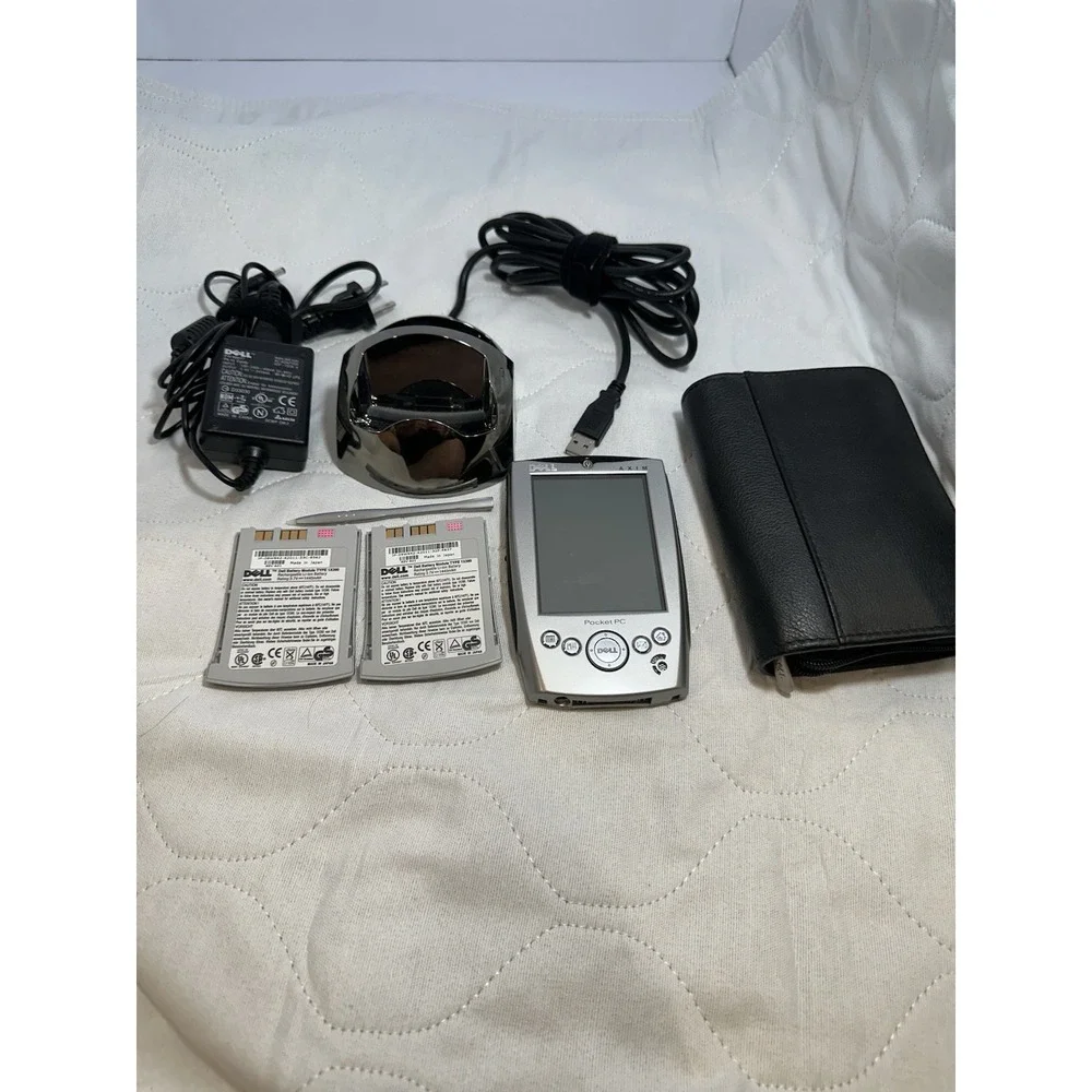 Dell Axim X5 Pocket PC PDA Touchscreen w/ Dock, Charger, Batteries, Case